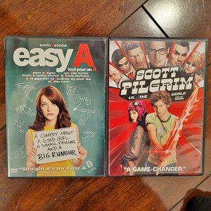 Easy A and Scott Pilgrim DVDs